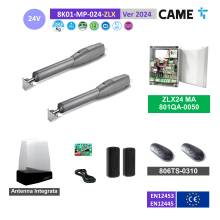 CAME ATS 8K01MP-024-ZLX - KIT Automatización 24V Puerta de 2 hojas hasta 3m con ZLX24