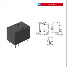 ELCART 04-07457 Rele’ miniatura uno scambio DC12V 1A